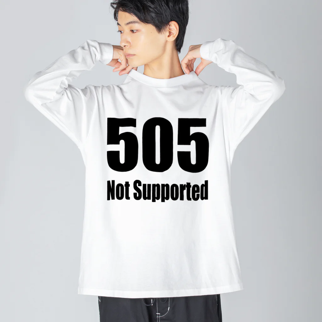 Error Correctionの505 Not Supported ビッグシルエットロングスリーブTシャツ