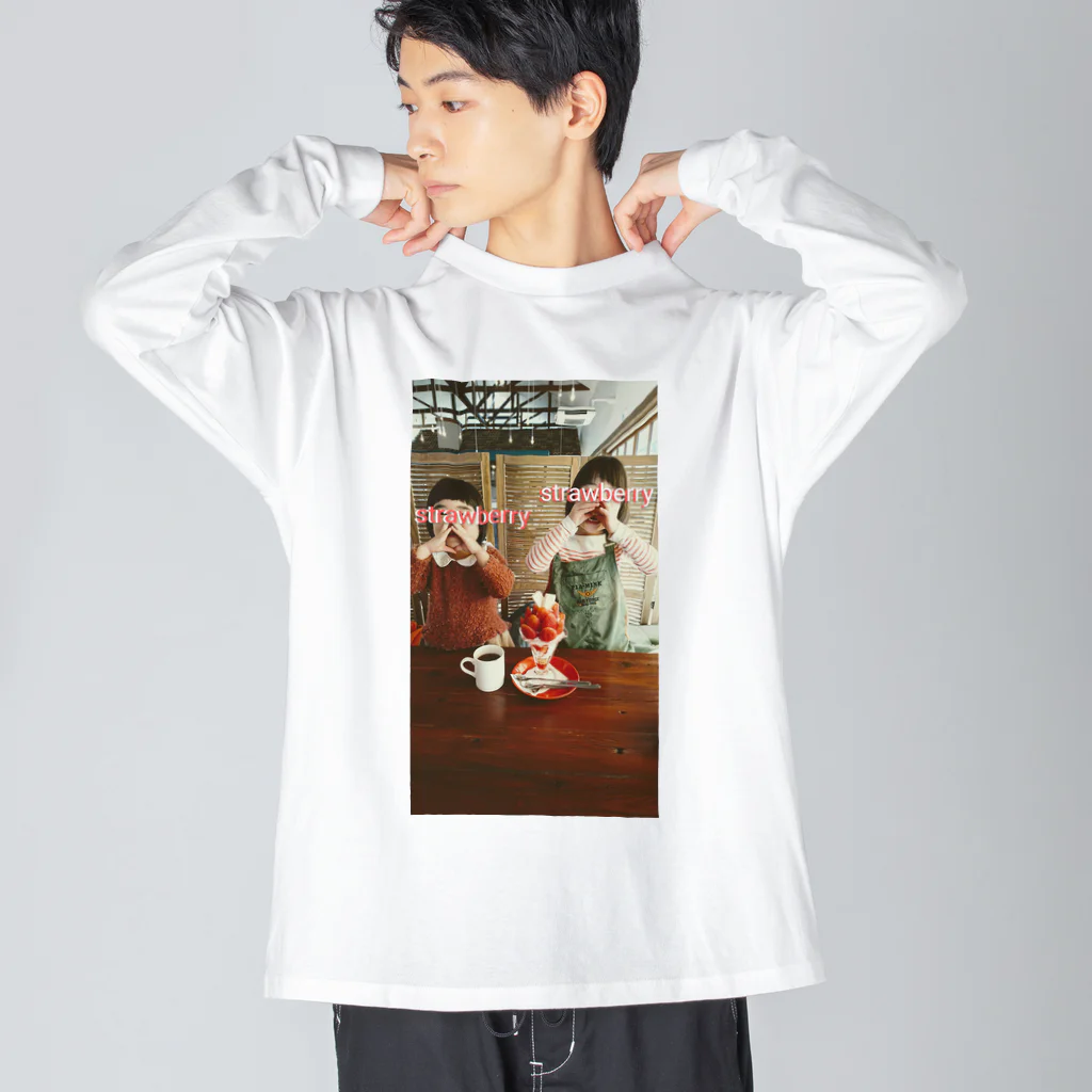 pARuのstrawberry Big Long Sleeve T-Shirt