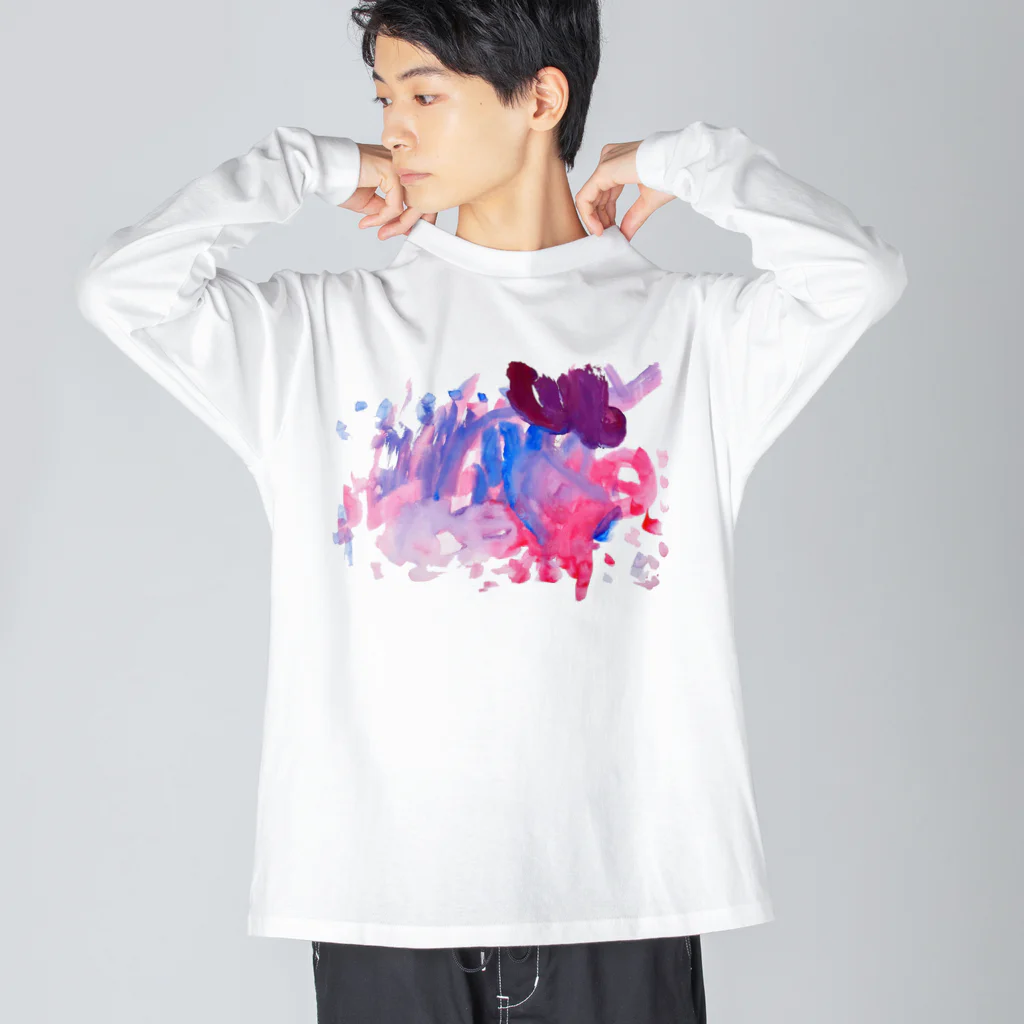 Gaha-kuしょっぷの003:ゆうやけ ビッグシルエットロングスリーブTシャツ