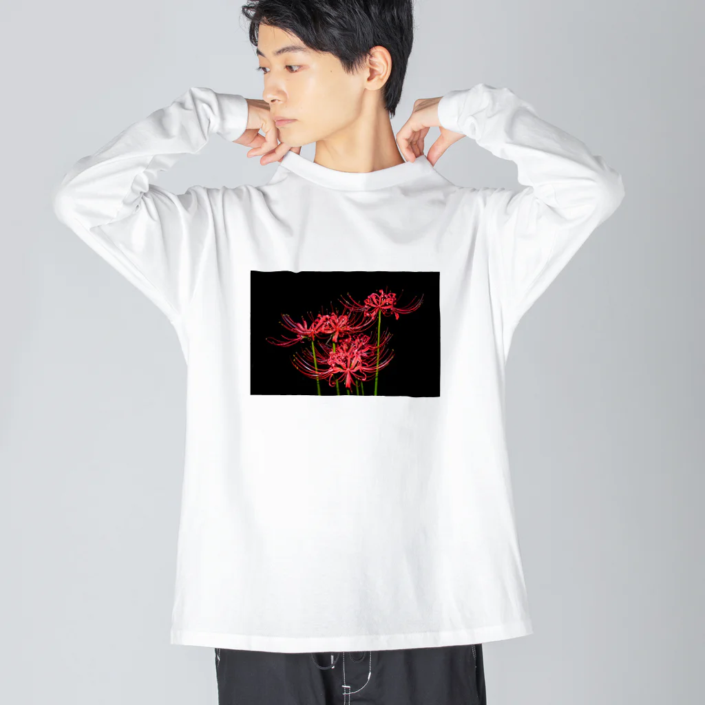 420iloveyouの紅花 ビッグシルエットロングスリーブTシャツ