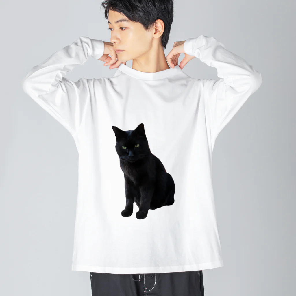 黒猫のふくちゃんの黒猫のふくちゃん Big Long Sleeve T-Shirt