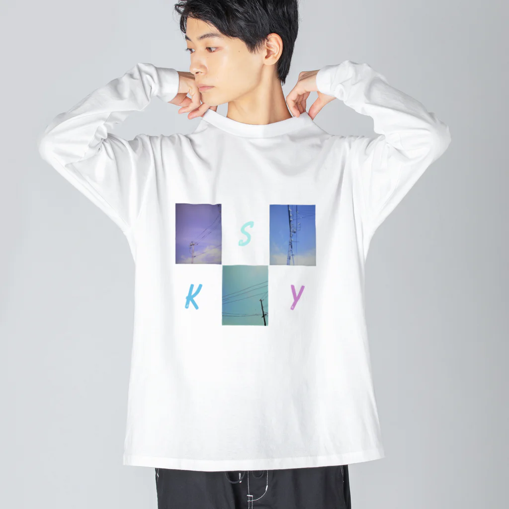 はちよんごのsky3 ビッグシルエットロングスリーブTシャツ