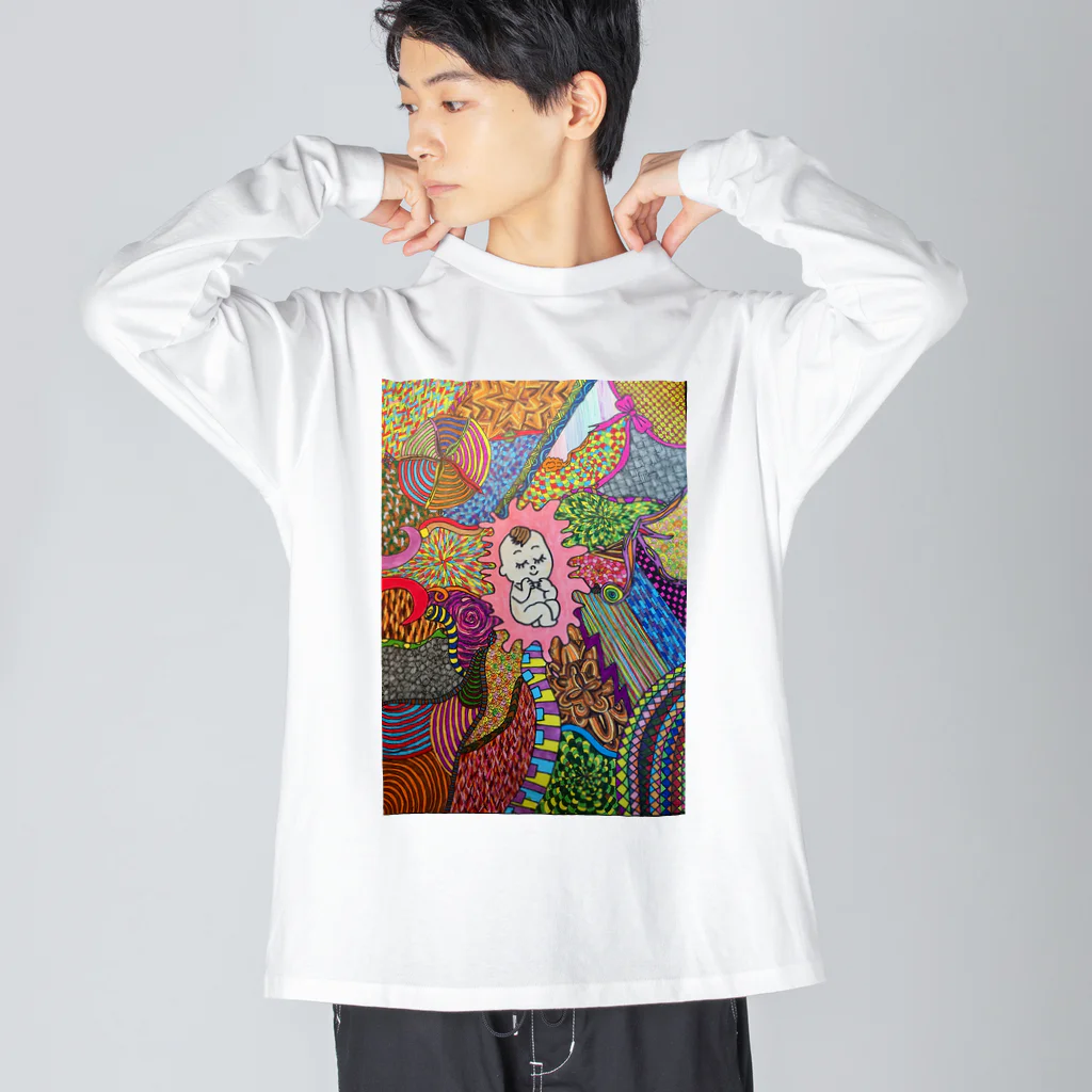 たけむらあいかの赤ちゃんカラフルデザイン Big Long Sleeve T-Shirt