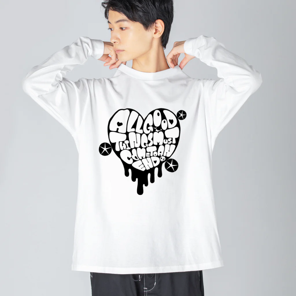 ぱにまる屋のドロドロハート Big Long Sleeve T-Shirt