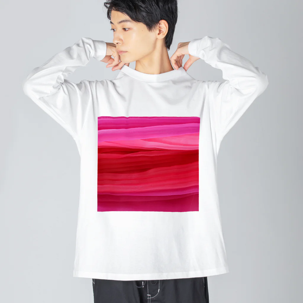 カヨラボ　スズリショップのコーラルおーがんじー Big Long Sleeve T-Shirt