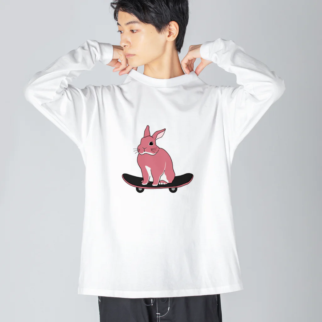 usaokotsumiのスケボーうさぎ Big Long Sleeve T-Shirt