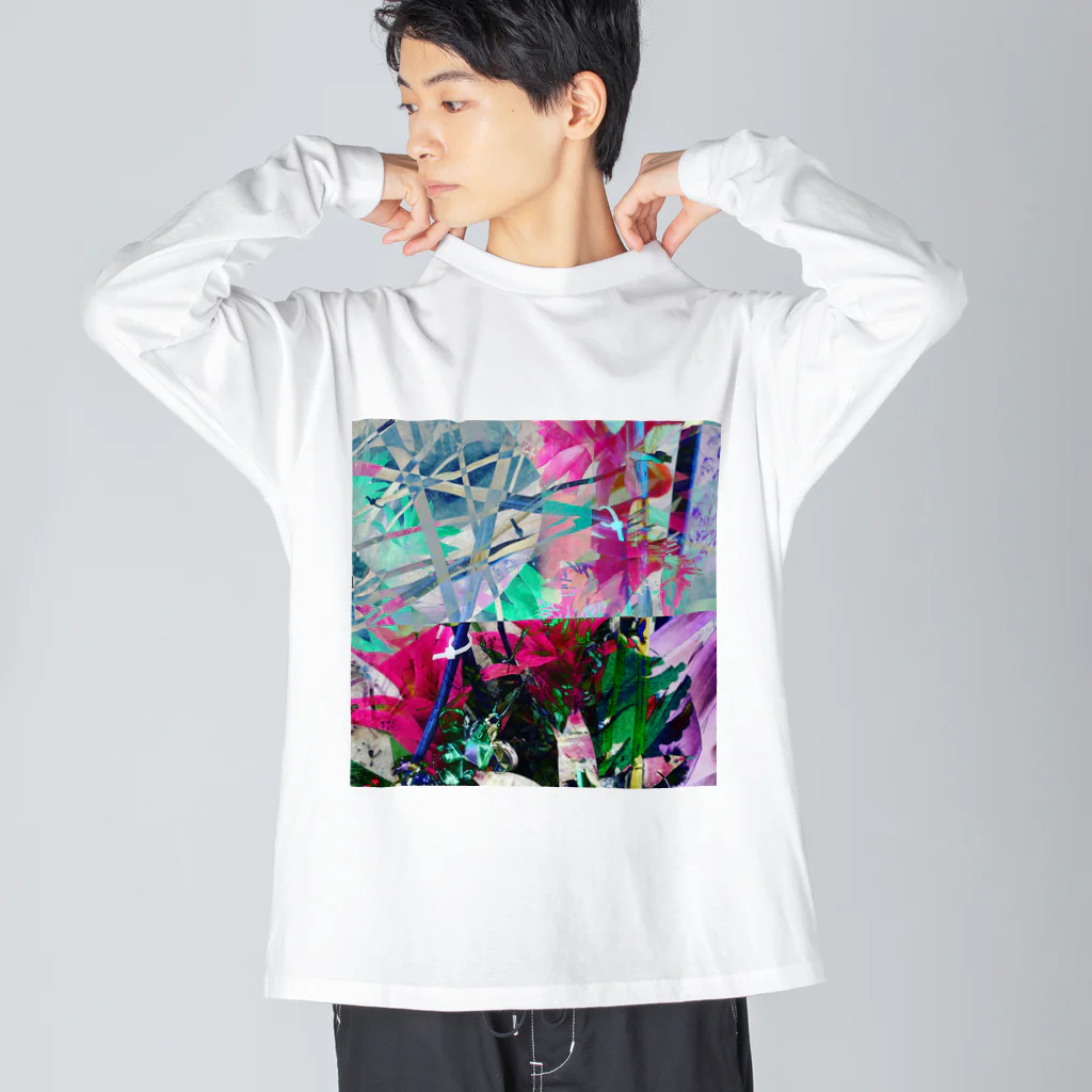 higanbanazyxpのひび割れたはーと Big Long Sleeve T-Shirt