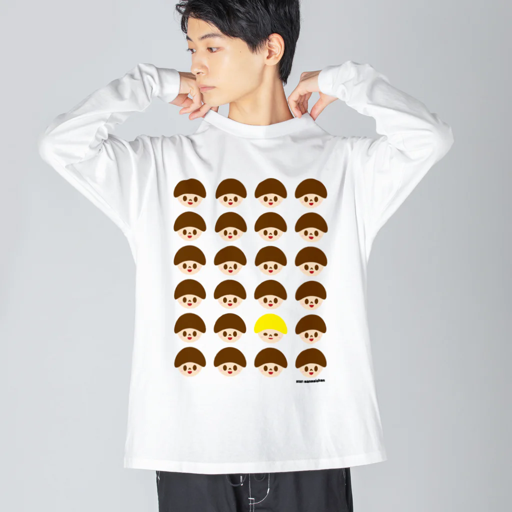 万枚ちゃんのどんぐりくん Big Long Sleeve T-Shirt