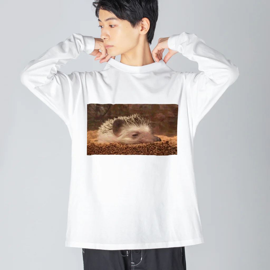 BELLAのSleepy Hedgehog ビッグシルエットロングスリーブTシャツ