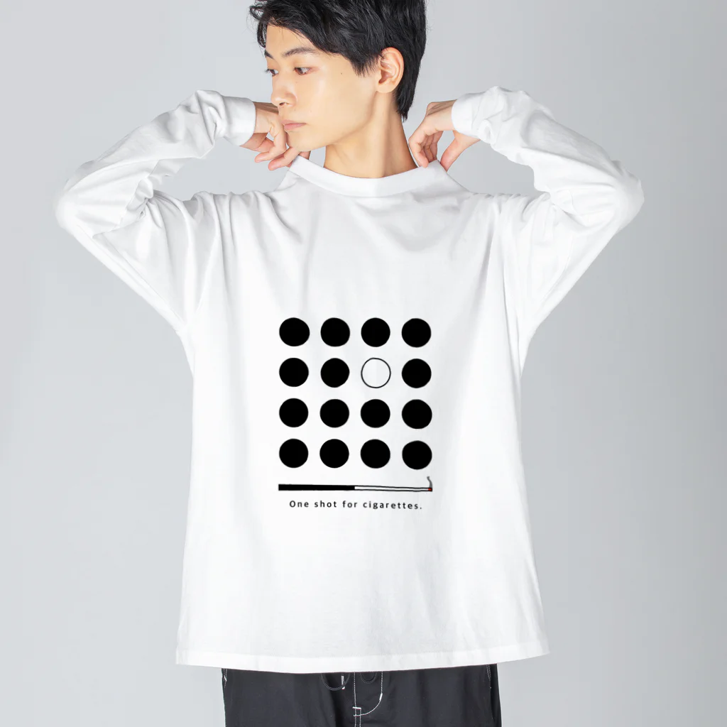 山猫軒のone shot for cigarettes. ビッグシルエットロングスリーブTシャツ