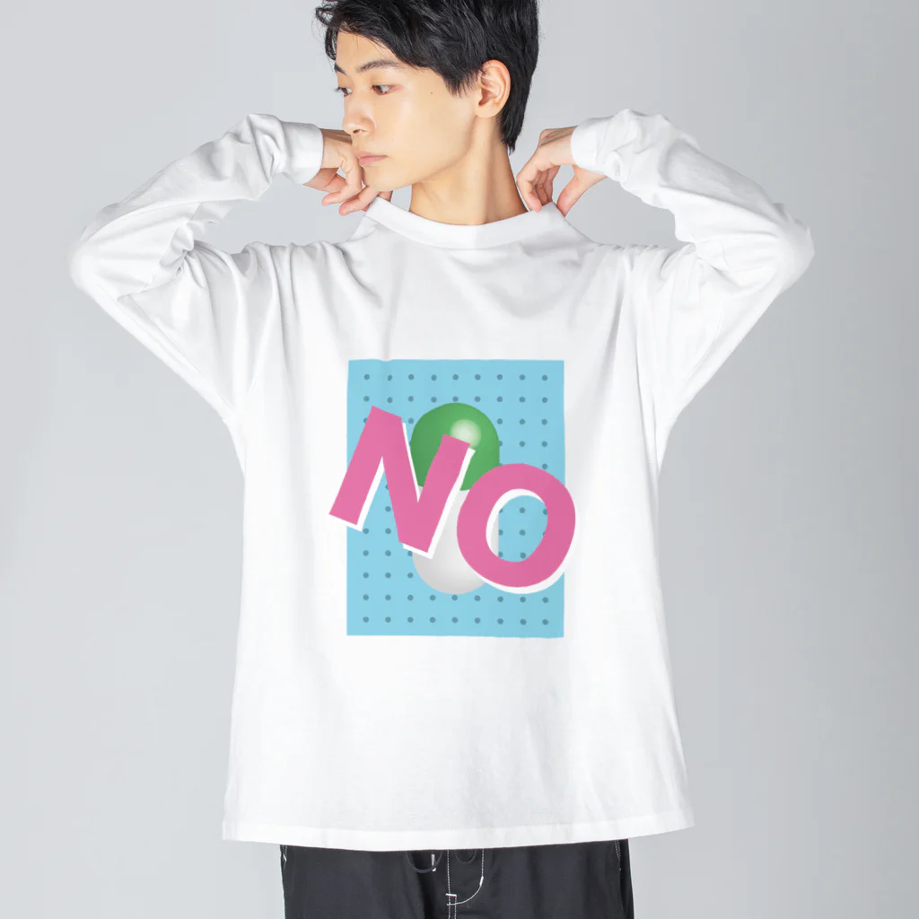 1000%のNO "D" Big Long Sleeve T-Shirt