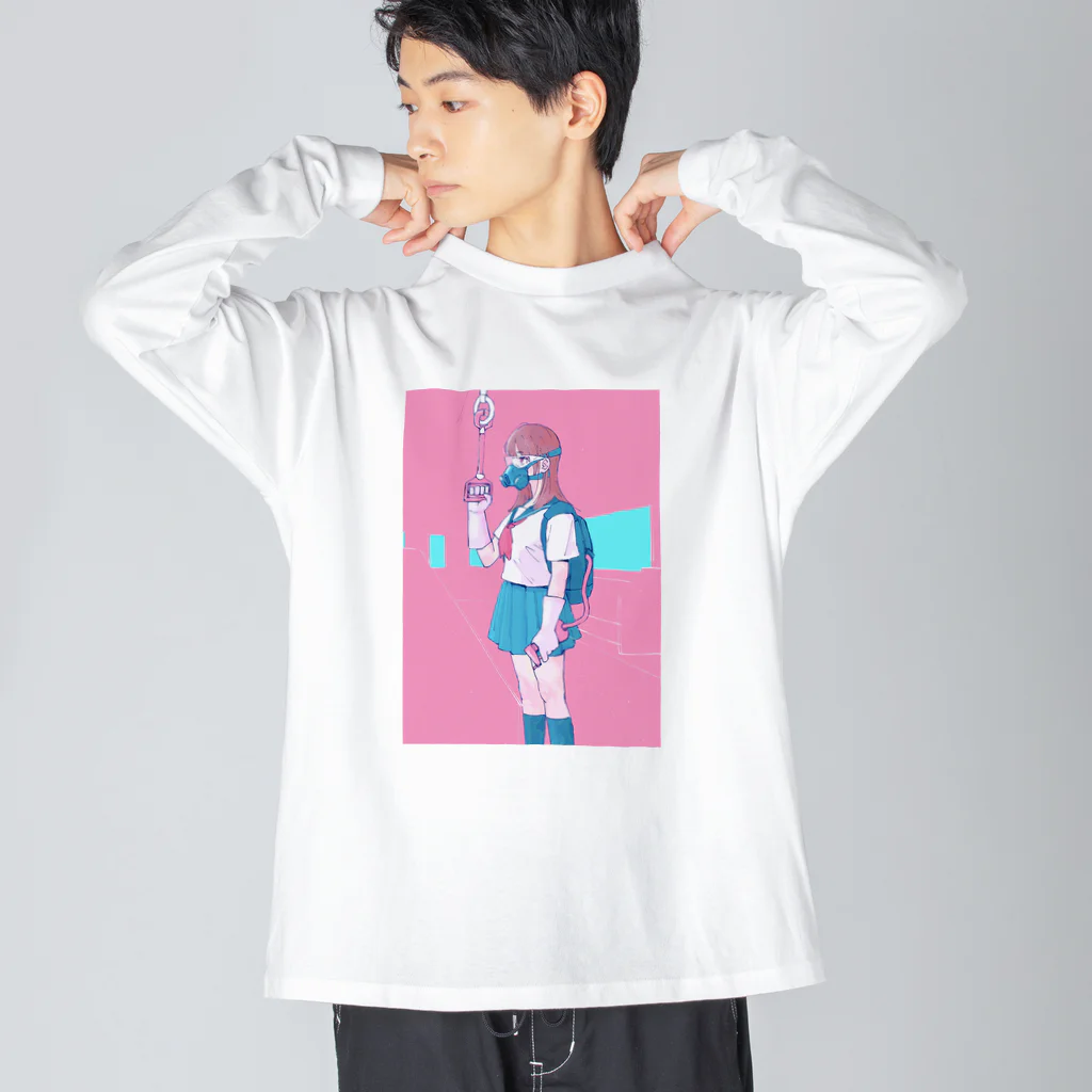 Tokuma Strangeの対コロナ女子高生 ビッグシルエットロングスリーブTシャツ