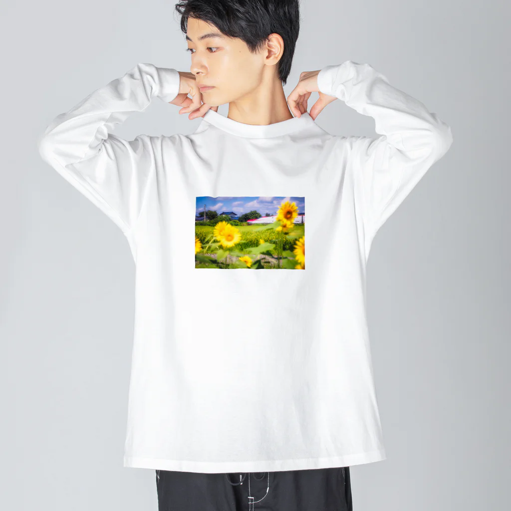SAKURA スタイルのひまわりとこまち（JR東日本） ビッグシルエットロングスリーブTシャツ