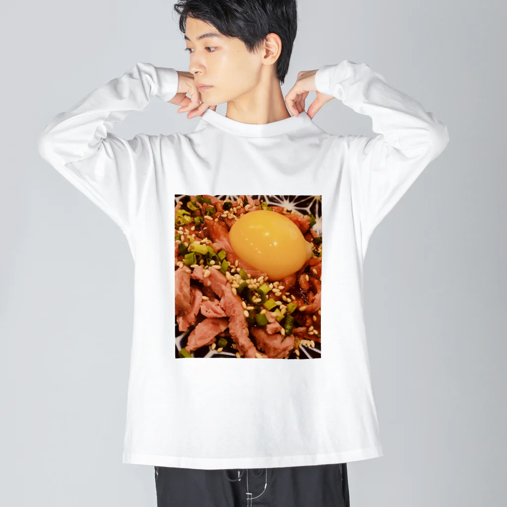 Nlgrのユッケじゃん Big Long Sleeve T-Shirt