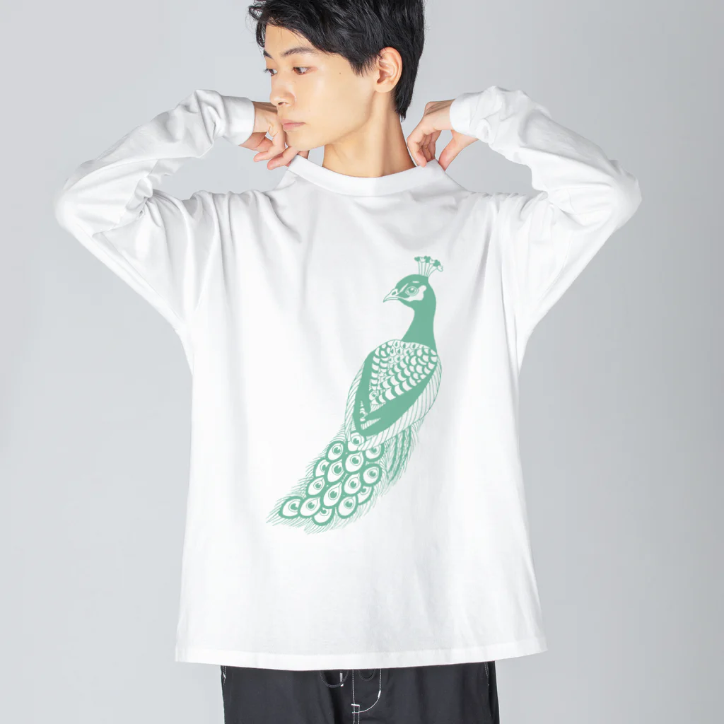 KANAT  LAMHITAの孔雀 ビッグシルエットロングスリーブTシャツ