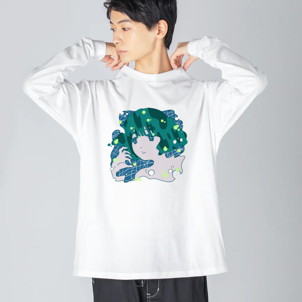 tillit.tokyoの深海のプラムちゃん ビッグシルエットロングスリーブTシャツ