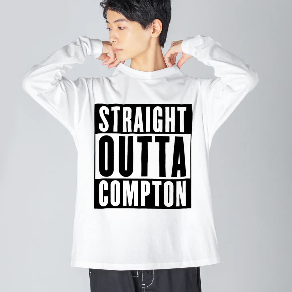 DRIPPEDのSTRAIGHT OUTTA COMPTON- ストレイト・アウタ・コンプトン- ビッグシルエットロングスリーブTシャツ