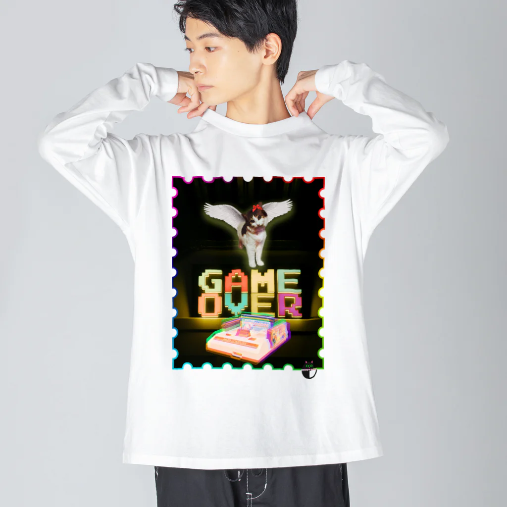 𝙈𝙊𝙈𝙊'𝙨 𝙎𝙝𝙤𝙥のGAME OVER ビッグシルエットロングスリーブTシャツ