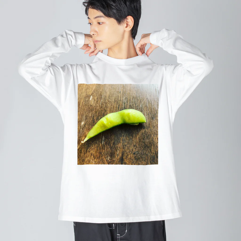 「お白湯」のGreen soybeans Big Long Sleeve T-Shirt