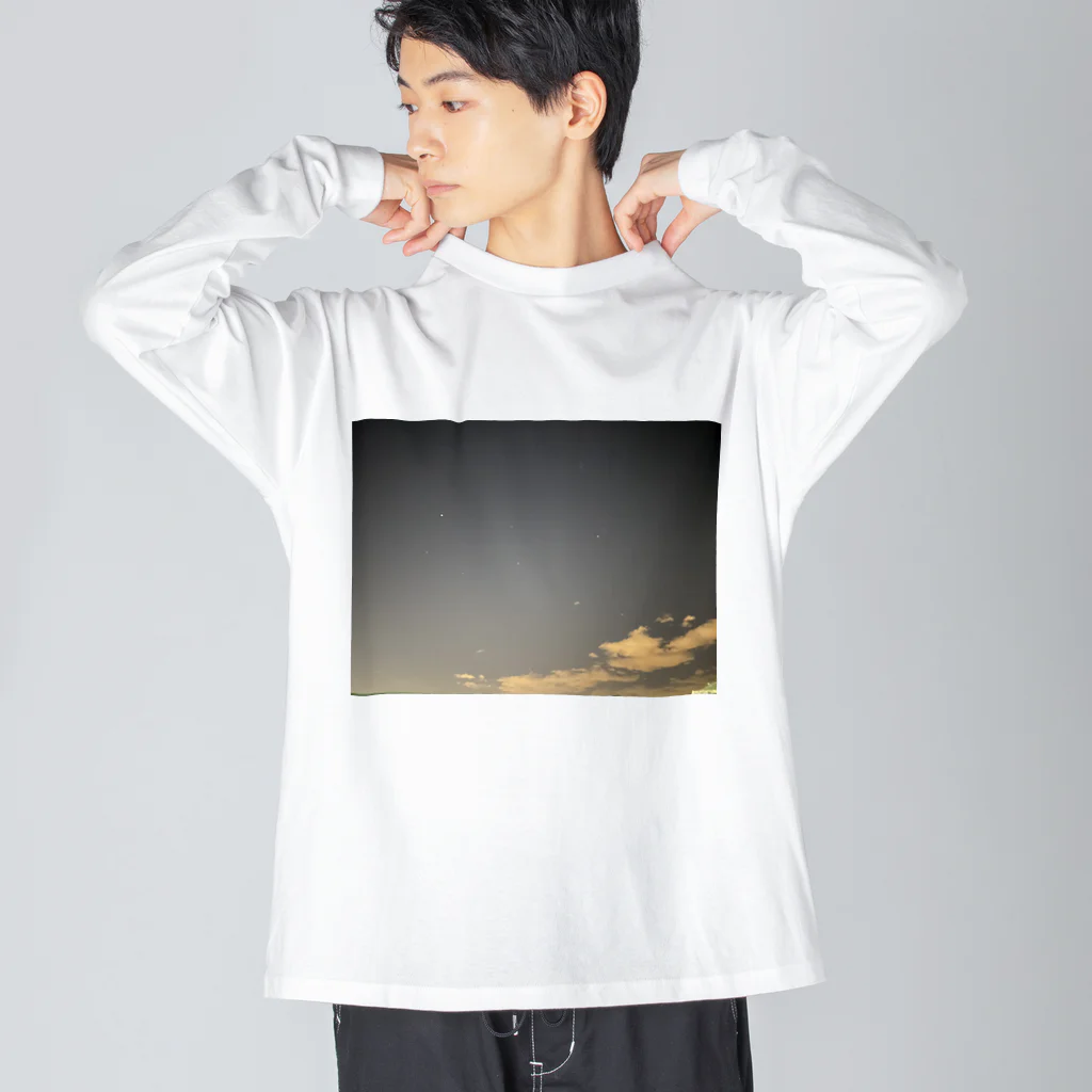 てぃのどんより星空 ビッグシルエットロングスリーブTシャツ