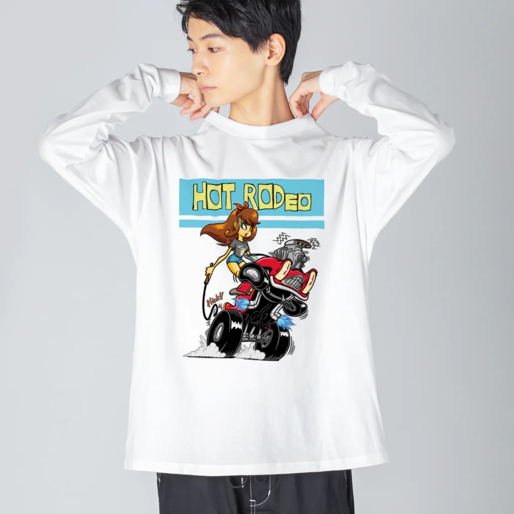 nidan-illustrationの“HOT RODeo” ビッグシルエットロングスリーブTシャツ