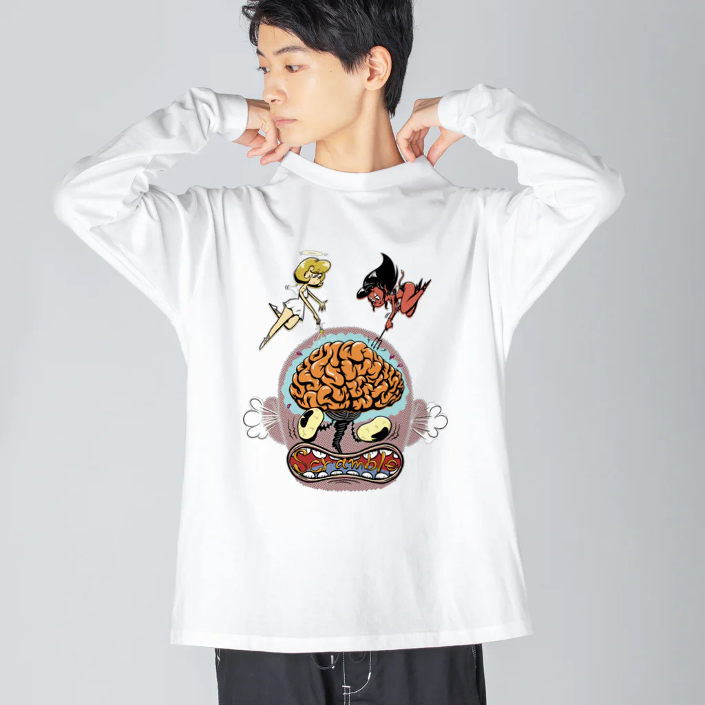 nidan-illustrationの“scramble" ビッグシルエットロングスリーブTシャツ