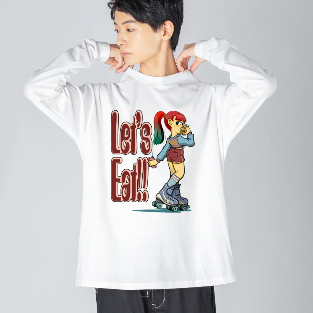 nidan-illustrationの“let's eat!!" Big Long Sleeve T-Shirt