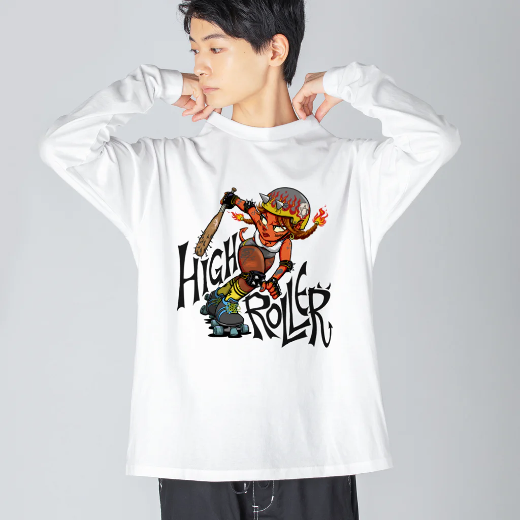 nidan-illustrationの“HIGH ROLLER” Big Long Sleeve T-Shirt