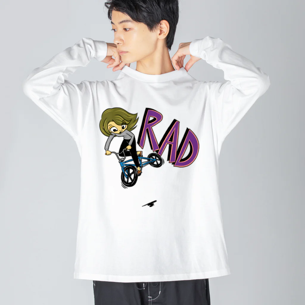 nidan-illustrationの"RAD" 1 ビッグシルエットロングスリーブTシャツ