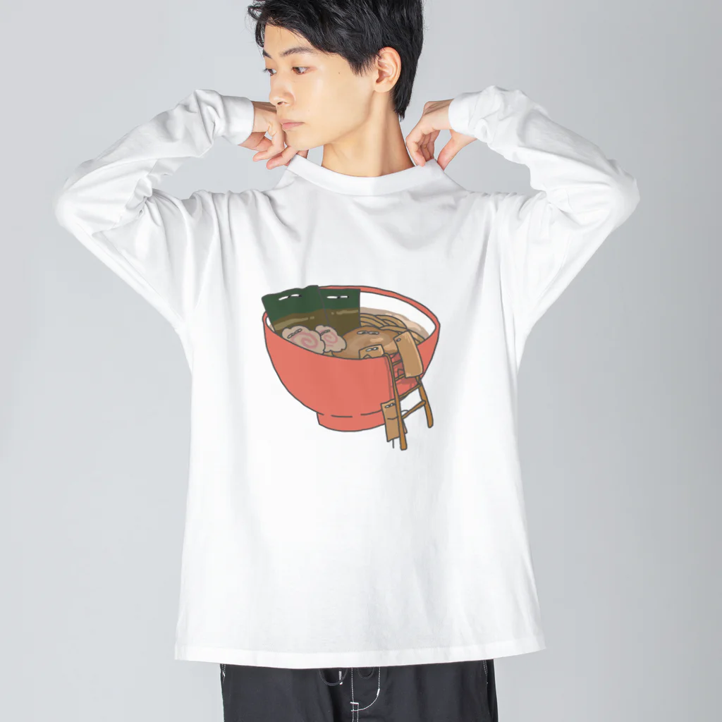 ちゅわんわんのメンマたち~ラーメン脱出ver.~ Big Long Sleeve T-Shirt