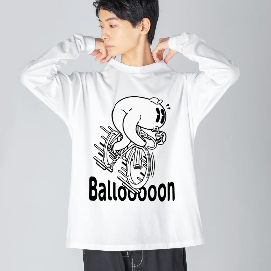 nidan-illustrationの"Ballooooon" #1 ビッグシルエットロングスリーブTシャツ