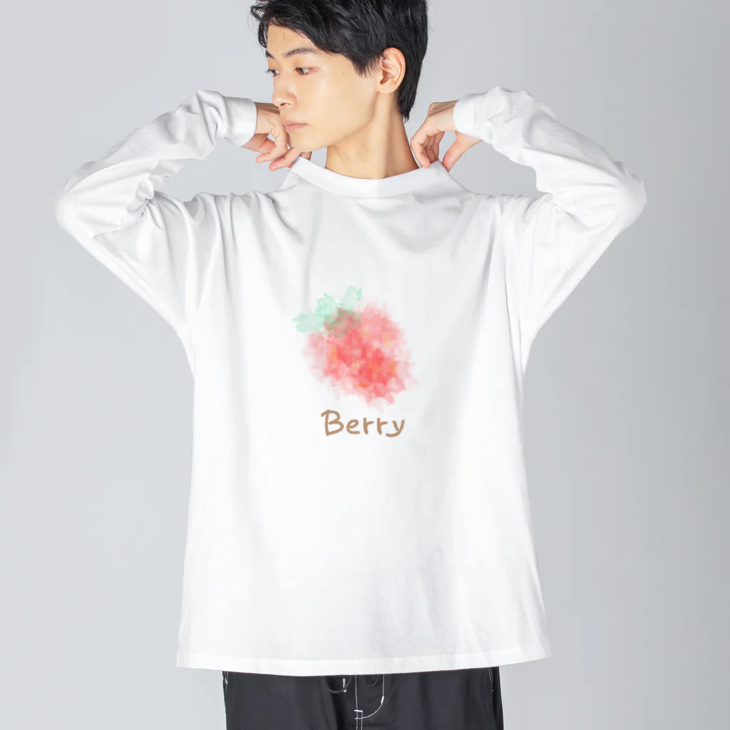 moliyaのぼんやりストロベリーシリーズ Big Long Sleeve T-Shirt