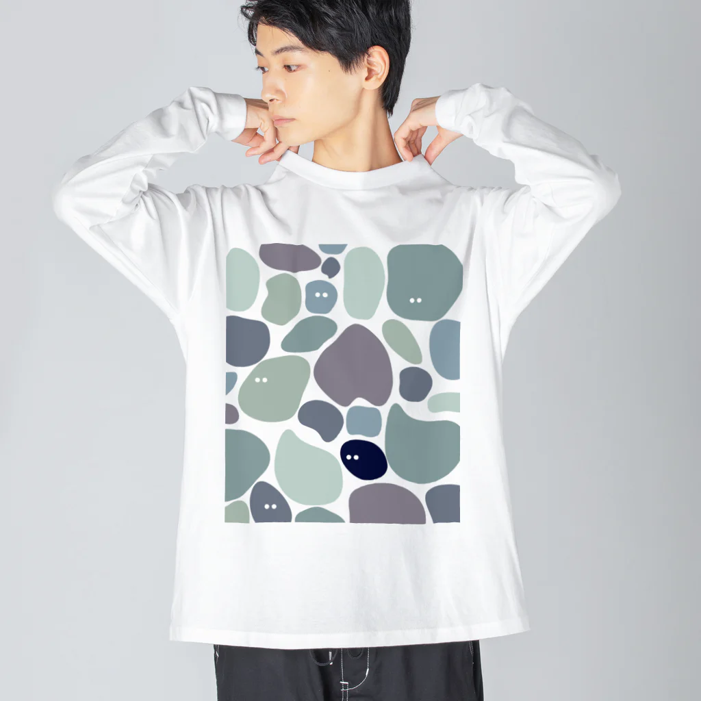 hr. grassのいっぱい(時雨) ビッグシルエットロングスリーブTシャツ