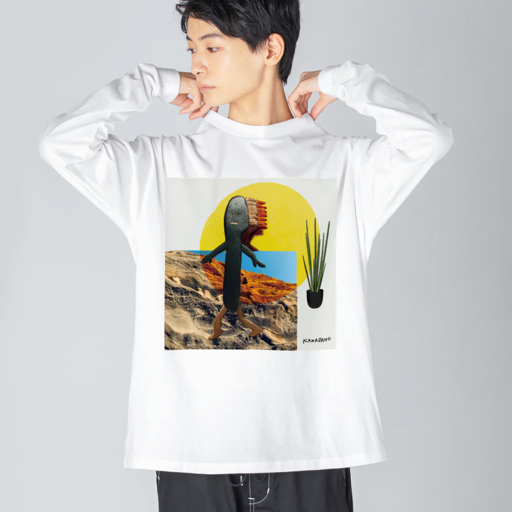 KAWADAHO STOREの歯磨きの妖精 ビッグシルエットロングスリーブTシャツ