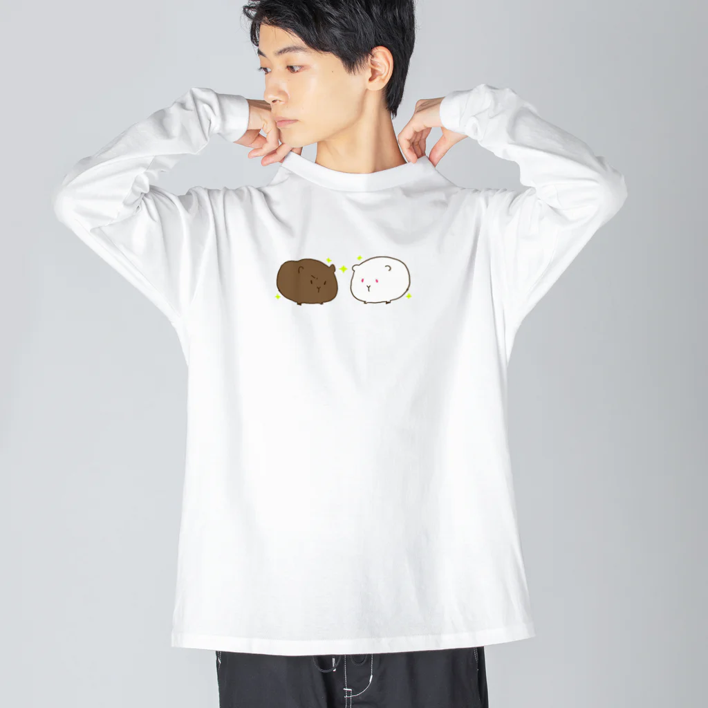 kinako-mochi.のカフェオーレ ビッグシルエットロングスリーブTシャツ