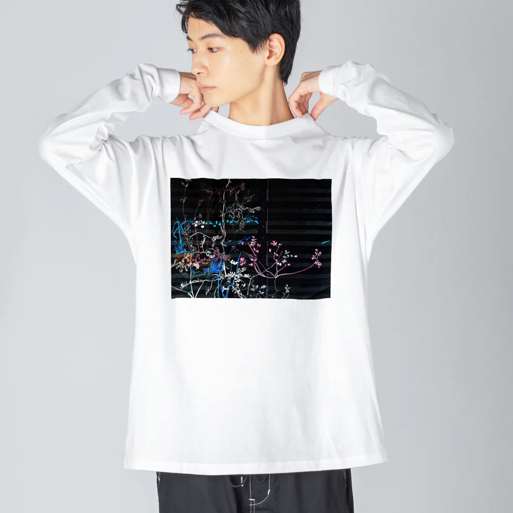 惑星2815の夜とオンガク ビッグシルエットロングスリーブTシャツ