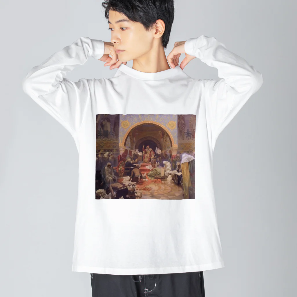 art-standard（アートスタンダード）のミュシャ（Alfons Maria Mucha） / Mucha's The Slav Epic cycle No.4: Tsar Simeon I of Bulgaria (1923) Big Long Sleeve T-Shirt