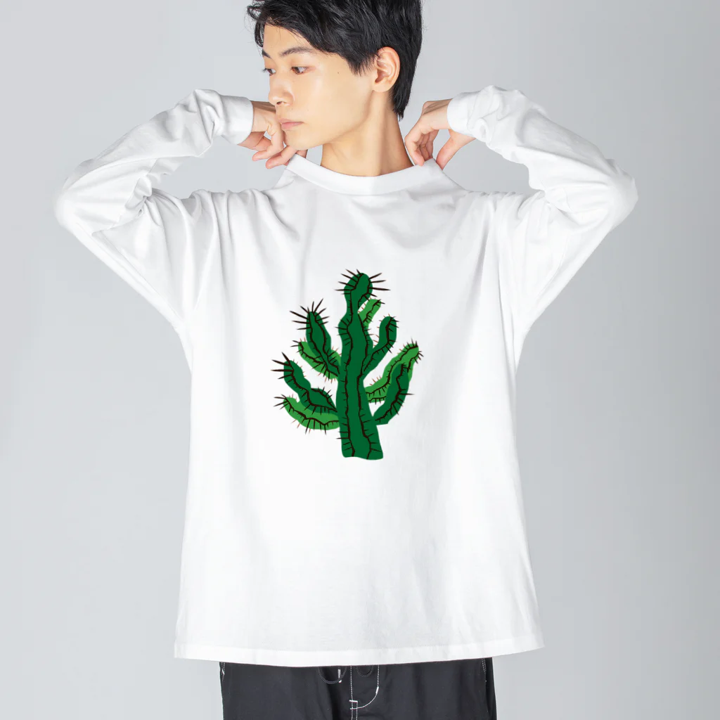 れなしやの渋かっこいい★多肉植物 Big Long Sleeve T-Shirt