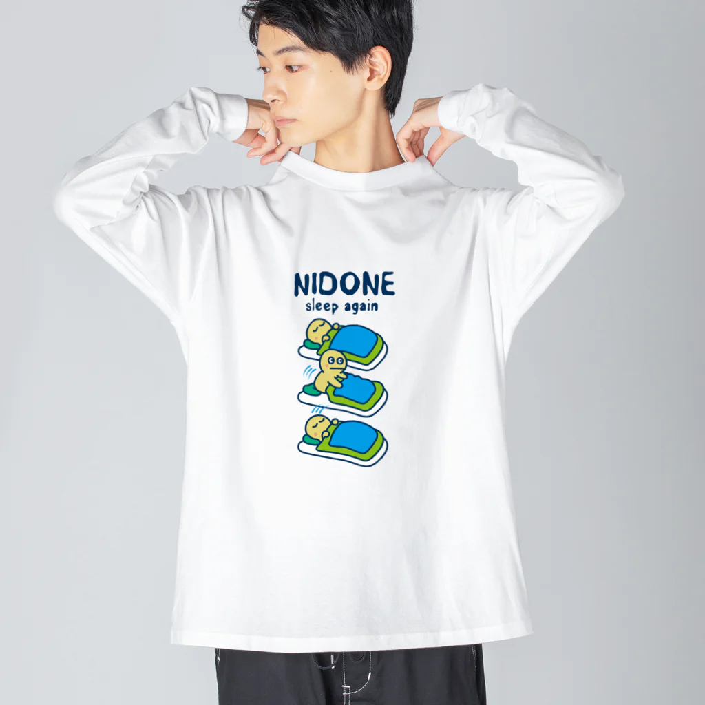 小鹿屋の二度寝 〜NIDONE もう一度寝る〜 ビッグシルエットロングスリーブTシャツ