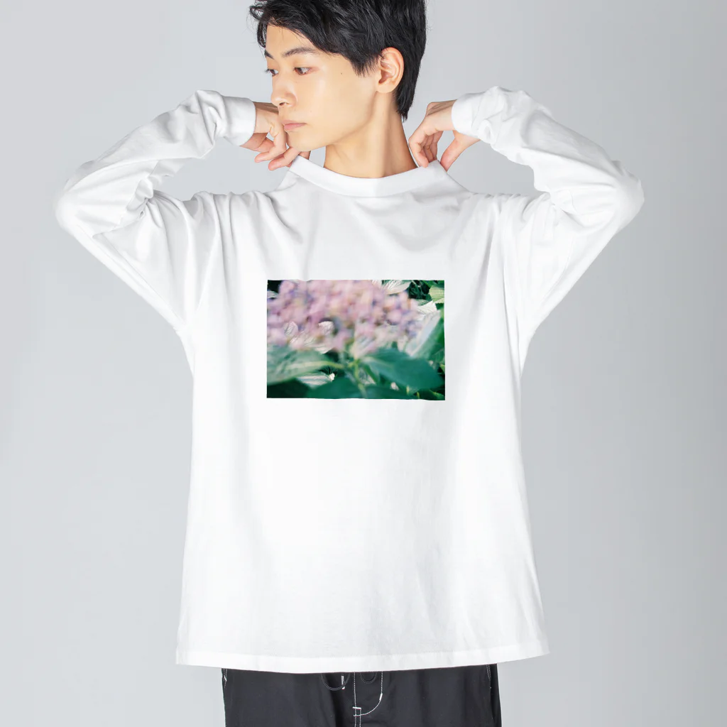 たなかのぼやけあじさい Big Long Sleeve T-Shirt