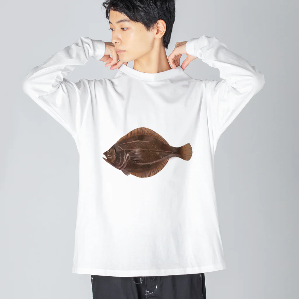 いくら丼のヒラメ Big Long Sleeve T-Shirt