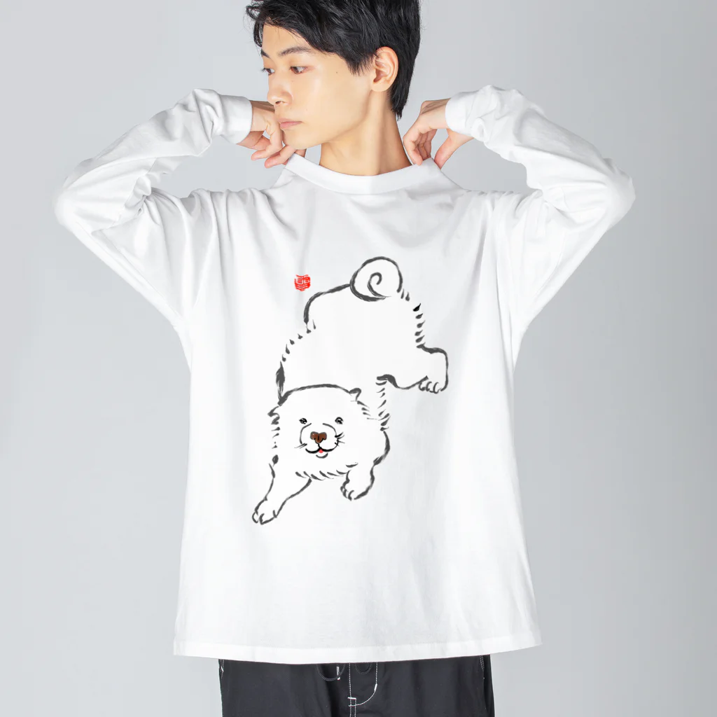 ふくふく商店の長沢芦雪の「あの犬」シリーズ Big Long Sleeve T-Shirt