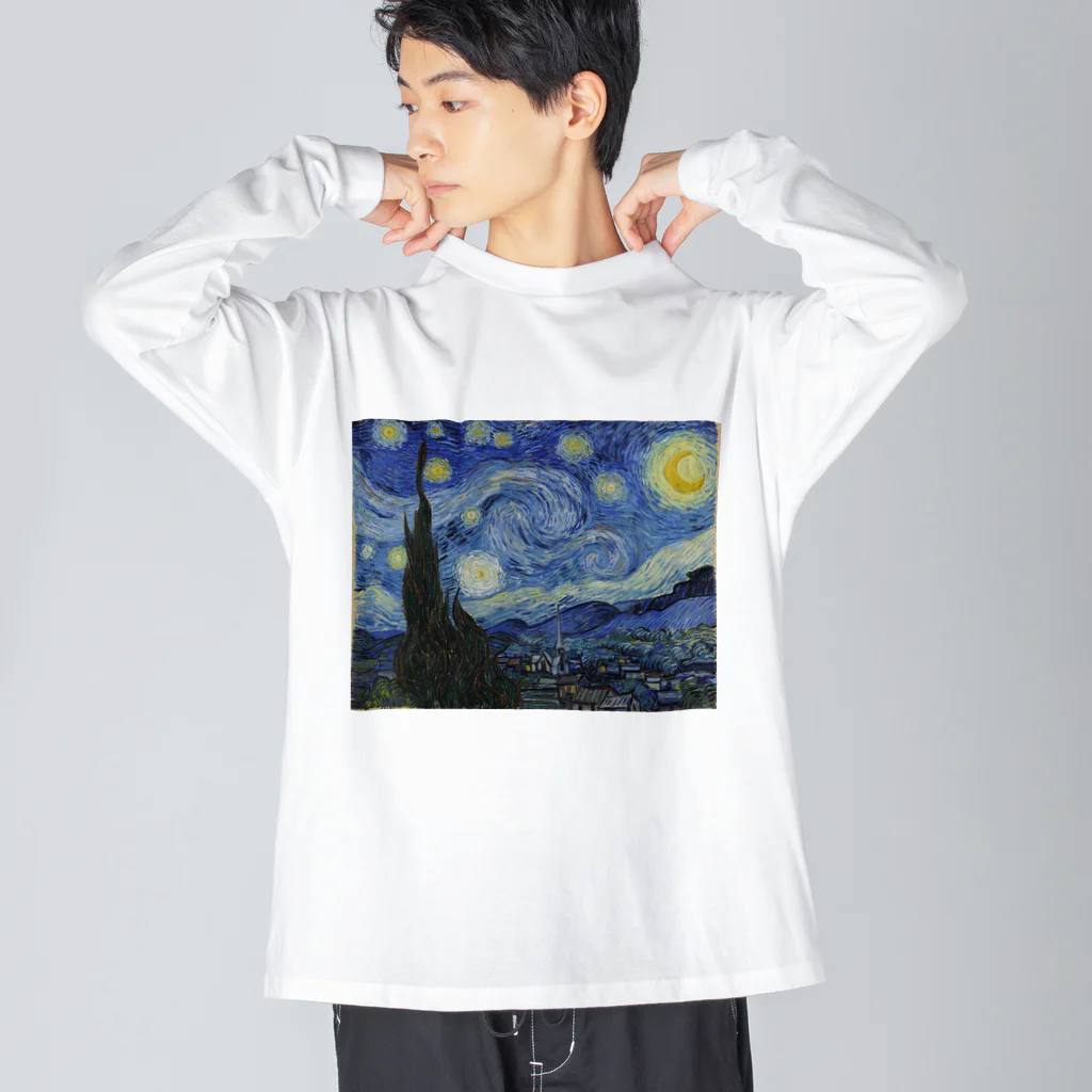 art-standard（アートスタンダード）のゴッホ / 『星月夜』1889年6月 Big Long Sleeve T-Shirt