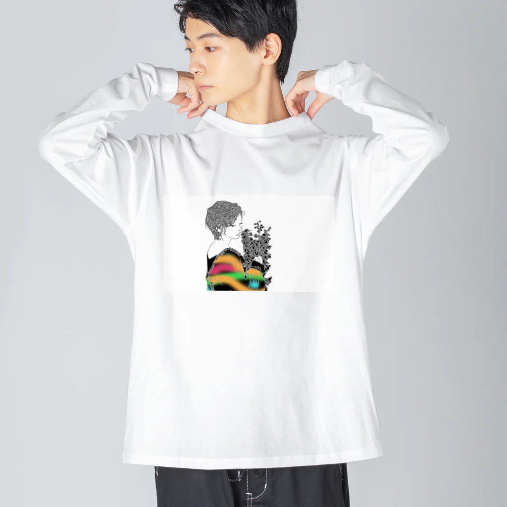 🧩ぇるもぁ_Gの華 Big Long Sleeve T-Shirt