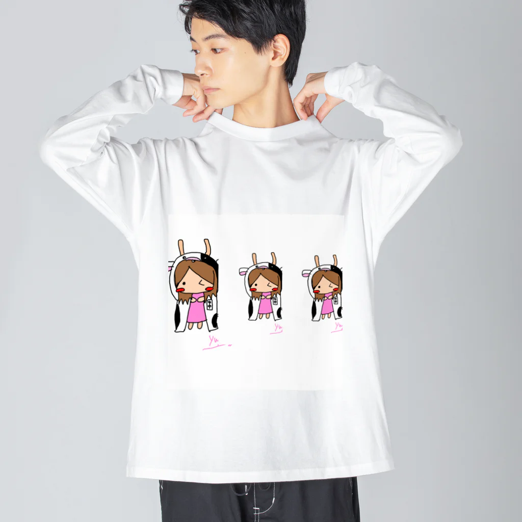 chiro&kuroの3びきの牛さん Big Long Sleeve T-Shirt