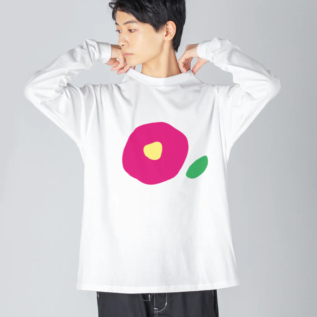 kozukuzukzの椿（濃ピンク） Big Long Sleeve T-Shirt