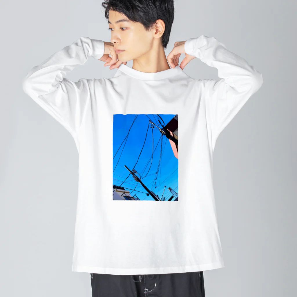 Wave8284の晴天 ビッグシルエットロングスリーブTシャツ