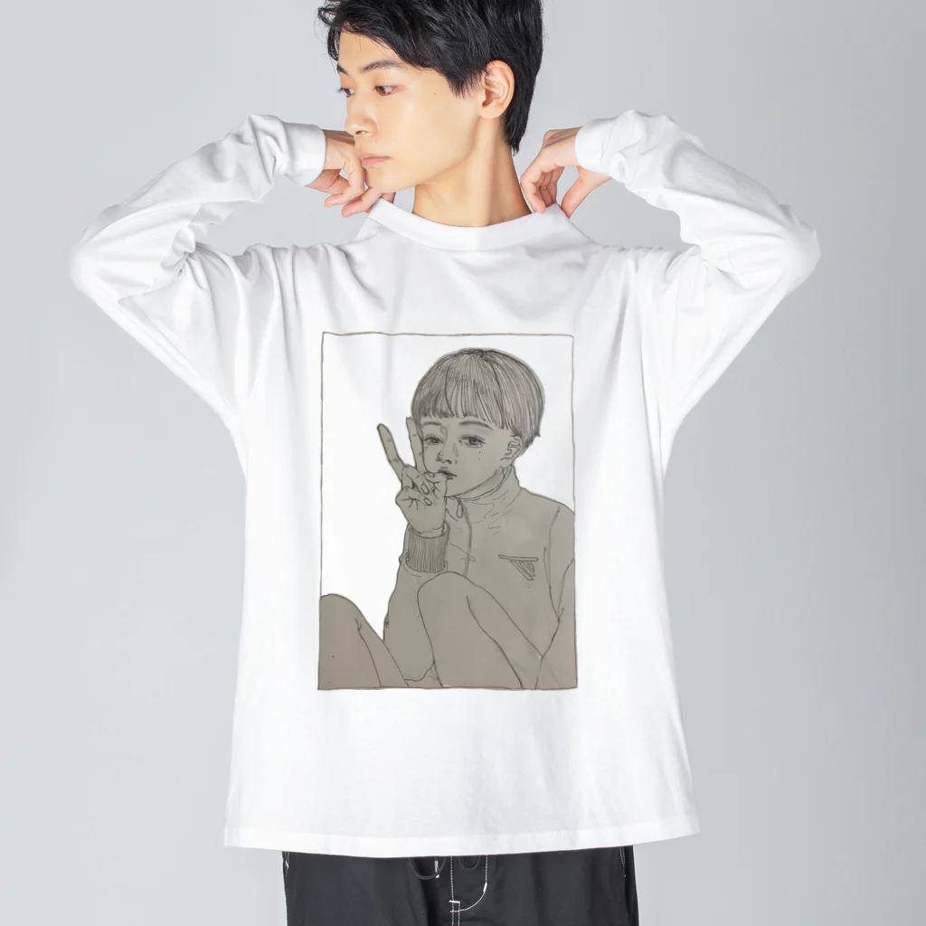 しすう。の佐々木 Big Long Sleeve T-Shirt