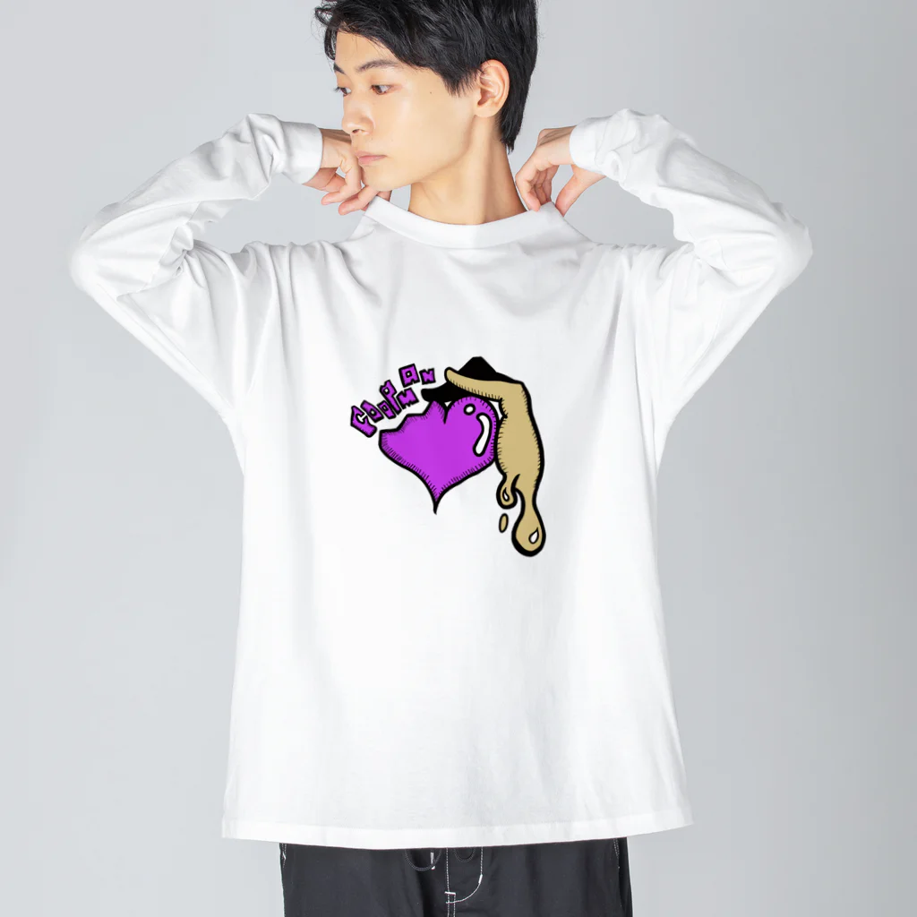 CoopMANのCoop MAN ハート Big Long Sleeve T-Shirt