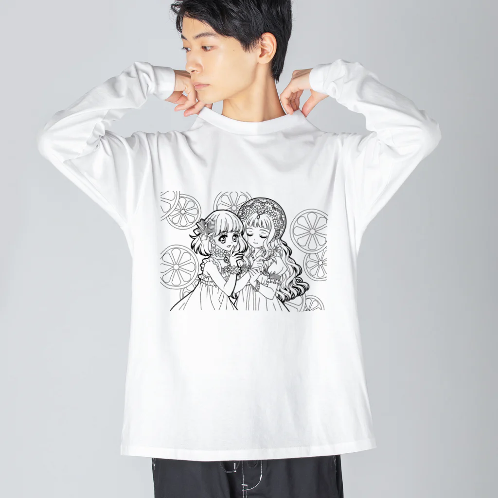 オペラのレモンの妖精（線画） Big Long Sleeve T-Shirt